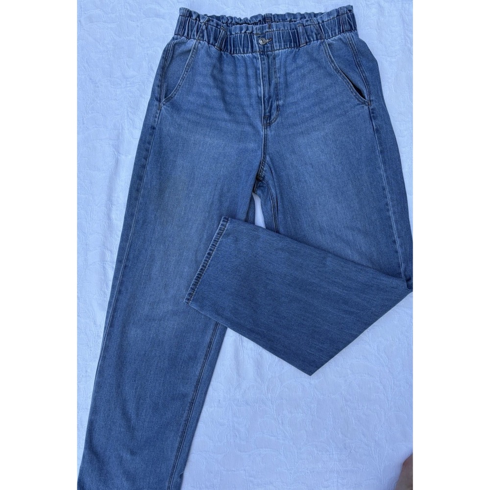 Women's American Eagle Baggy Jean size 14 Blue NO. 3685 - Picture 2 of 10